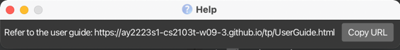 help message